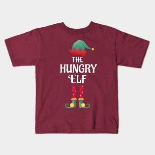 The Hungry Christmas Elf Matching Pajama Family Party Gift Kids T-Shirt